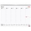 Miquelrius - Planning settimanale 2026 Basic, Planning da tavolo, Calendario A3: 420 x 296 mm, Con spazio per annotare, Vade settimana vista, Doppia rilegatura a spirale, Spagnolo