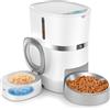 WellToBe Distributore Automatico Cibo Umido e Secco per Gatti e Cani con Impacco di Ghiaccio, Essiccante e Timer - 1-6 Pasti, Doppia Alimentazione