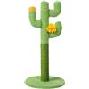 Generic Tiragraffi per gatti Cactus - Tiragraffi per gatti Cactus | Albero delle attività del gatto | Tiragraffi verticale per cactus | Tiragraffi interattivo per gattini con 3 aste tiragraffi | Tiragraffi pe