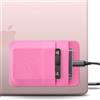 Afterplug Custodia Adesiva 2 Tasche per Disco Fisso per Laptop, Porta Oggetti Adesivo Riutilizzabile per SSD Esterno Portatile, HDD, Mouse Sottile e Cavi (Piccola - Compatibile con SSD)