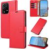 KKEIKO Cover per Honor 200 Lite 5G, Antiurto Custodia in PU Pelle con Blocco RFID, Magnetico Protettiva Cover per Honor 200 Lite 5G, Rosso