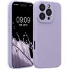 kwmobile Cover per iPhone 16 PRO Custodia - Back Case per Smartphone in Silicone TPU - Protezione Gommata - Lavanda