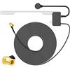 Eightwood DAB Antenna auto FM AM Antenna SMB Adattatore autoradio con DAB 3 metri cavo Staffa in vetro per Blaupunkt Pioneer Clarion Alpine