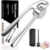 Woobroo Spremiaglio in acciaio inox professionale cucina tritataglio tritatutto facile da pulire e durevole, argento