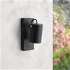 M Ledme - Applique da parete per esterni serie Urban, IP44 impermeabile, attacco GU10, nero, per giardino, terrazza o ingresso (lampadina non inclusa)
