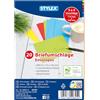 Stylex 40845-P5 Farbige Briefumschläge 40845-P5-Buste Colorate DIN C6, 5 x 20 Pezzi con Chiusura a Umido, Buste 80 g/m² in 5 Colori Vivaci, Senza Finestra, Carta, Multicolour, Set
