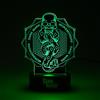 Grupo Erik Lampada Harry Potter - Lampada da Scrivania Gaming e Comodino con Luce LED Verde, Luce Notturna Harry Potter Gadget | Cavo USB o Pile AAA (16 x 21,5 x 5,5 cm)