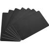 QUARKZMAN 20pz Carte PVC Vuote, 30Mil Carte in Plastica di Qualità Grafica Lucide Impermeabili per Stampante Badge ID Fotografico, Nero