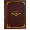 Lanpn Papà Raccontami la Storia della Tua Vita, Diario Voglio Sapere la tua Storia Papa 300+ Domande, Dad Story Book Journal Libro Ricordi di Padre Festa del Papà Compleanno Natale Regalo, Marrone