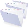 FRETONBA 2 Pezzi Raccoglitore Documenti con 8 Tasche, Design Dell'etichetta | Cartelline Portadocumenti A4, Porta Documenti Design dei Pulsanti, Portadocumenti, Divisori Raccoglitori ad Anelli, Viola
