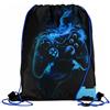 sarcia.eu Borsa per scarpe verde, educazione fisica, zaino Dinosauro per ragazzo 32x38 cm Borsa da ginnastica con cordoncino per bambini. zaino sportivo, ragazzo (Dinosauro)