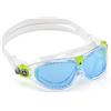 Aquasphere Seal 2 Regolari Occhialini da Nuoto, Unisex Bimbi, Taglia unica, Trasparenti, Blu Lenti