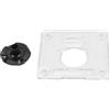 Eawfgtuw per guida del bordo del router, guida dritta, per tagliabordi 3710 3709 3701 3703, struttura in metallo e plastica, facile da installare per (battiscopa)