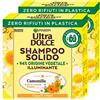 Garnier 2x Garnier Ultra Dolce Shampoo Solido Illuminante Camomilla e Olio di Calendula Biologico con Ingredienti di Origine Naturale per Capelli Chiari - 2 Shampoo Solidi da 60g