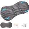 Zhufas Cuscino Lombare Auto, Cuscino Lombare,Cuscino Lombare Ergonomico in memory foam, Supporto Lombare Letto, Cuscino di Supporto Lombare, per Sedili di auto e Sedie da Ufficio (Grigio)