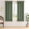 MRTREES Tenda Lino Oliva Verde Semitrasparente da Interno 2 Pezzi, 140x160 CM, Tende per Salotto Eleganti Moderne per Casa Camera da Letto Cameretta Soggiorno Tenda Interni con Occhielli