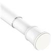 Venwemong Aste per tende telescopiche regolabili senza viti 48-70 cm