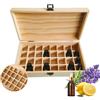 JasCherry 32 Slots Scatola per Oli Essenziali - Organizzatore in Pino per Oil Aromaterapia Profumati - Ideale Contenitore Regalo per Viaggio Stoccaggio Visualizzazione