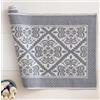Generico Tappeto Sardo Art. Giglio Linea Oro Artigianale con Certificazione Oeko-Tex - Stile Tradizionale ed Ecologico - Lavabile e Resistente (Grigio, 50x80)