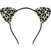 LUYANFX Cerchietti Orecchie da Leopardata, Cerchietti Orecchie da Leopardo Accessori Costume Cosplay per Feste di Halloween Carnevale, Feste in Maschera (B)