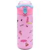 YCVBCY Borraccia Bambini acciaio inox con cannuccia 500ml Bambini Bottiglia d'Acqua Isolata in Acciaio Inossidabile Thermos del Fumetto Bottiglia Acqua riutilizzabile per La Scuola E Lo Sport-B