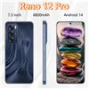 CHOTOG Nuovi telefoni cellulari originali Reno 12 Pro 5G Versione globale economica Smartphone Schermo 7.3HD Cellulari 6800mAh Telefono cellulare Android 14 - Purple 12GB 512GB