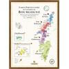 La Carte des Vins s'il vous plaît Mappa dei vini di Borgogna, 50 x 70 cm