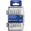 Dremel 729-01 - Kit di accessori per utensili rotanti per intaglio e incisione, 11 pezzi, include punte per incisione e pietre abrasive, ideale per legno, metallo e vetro