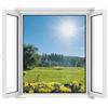 Apalus Zanzariera Universale Finestra 150 x 180 CM - Rete Zanzariera Fissa Regolabile - CON Taglierino e Smoother per Installazione, Nera