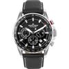 JACQUES LEMANS - Cronografo Liverpool - Quartz movimento dell'orologio - Spessore della cassa: 11.8 mm - Acciaio inossidabile - Black - 10 ATM