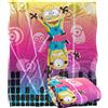 LOGOVISION Minions Neon Rave Coperta super morbida al tatto setoso - 152 x 127 cm
