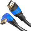 KabelDirekt - 1,5 m Cavo HDMI 4K 90° (High Speed HDMI con Ethernet, 4K Ultra HD, 3D, Full HD 1080p, HDR, ARC, PS5, XBO, HDTV)