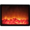 Phefop Lanterne per Camino Decorative, Piccolo Caminetto Finto, Lampada da Fuoco a LED Effetto Fiamma, per Tavolo da Esterno per Interni Finestra Terrazza, Alimentato a Batteria e USB,