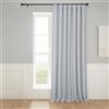 HPD Half Price Drapes Tende oscuranti in finto lino, per camera da letto, lunghe 248 cm (1 pannello), 100 W x 96 L extra larghe, per soggiorno, decorazione per la casa, grigio erica