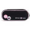Be You - Astuccio Ovale Scuola Webboh Ideale per Riporre la Cancelleria, con Piccola Tasca Interna, Passanti Elastici e Pratica Chiusura a Zip, 21,6 x 6 x 9,8 cm,