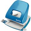 Leitz Pratica Perforatrice da Ufficio, Capacità fino a 30 Fogli, Blu (Chiaro), Metallo, Guida di Arresto con Barra di Selezione del Formato, Gamma NeXXt, 50080030