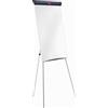Nobo Impression Pro Lavagna Magnetica Cancellabile a Secco con Barra per Fogli e Cavalletto in Acciaio Regolabile in Altezza, 1 x Portapenne, 1 x Pennarello e Ganci, 678 x 1845 mm - Bianco