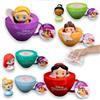 #sbabam Disney Princess Tea Party, Principesse Disney Bambole, Piccole Bamboline della Sirenetta Ariel, Rapunzel, Cenerentola e Biancaneve, 2 Pezzi, Giochi Bambini da Edicola, Idee Regalo, da 3 anni