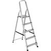 Scala alluminio essenza everest con 5 gradini e portata massima 150 kg 91x45x159 cm