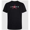 Jordan Nike Jordan Jumpman Sustain Graph Black T-Shirt M/M Stampa Logo Junior Bimbo