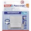 Tesa 59710-00000-01 Powerstrips Waterproof Zoom Doppio Gancio Adesivo, Metallo