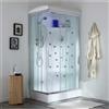 Essence Arredo Bagno Cabina doccia multifunzione idromassaggio e bagno turco 110x70 galassia plus destra