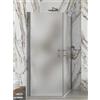 Karag Box doccia 2 lati battente interna e esterna 6mm satinato s 28 alto h200