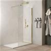 Morini Parete doccia walkin anticalcare 8mm h200 profilo oro lucido gardenia