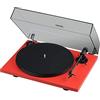 Pro-Ject Primary E Phono, Giradischi con trasmissione a cinghia, Rosso