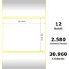 Zebra Labels White Compatibile - ZE800261-105