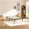 Dewinner Rete Letto Matrimoniale 120x190cm,Altezza 35 cm,13 Doghe in legno pioppo Ortopedica, Rete singolo con 8 Piedi,Montaggio Rapido e Facile