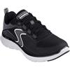 Skechers Flex Advantage 5.0 Spreelo, Scarpe da Ginnastica Uomo, Black Mesh/White Trim, 42 EU