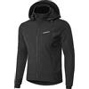 INBIKE Giacca Softshell da Uomo con Cappuccio Giubbotto Trekking Impermeabile Invernale Antivento per Montagna,Corsa,Ciclismo e Altre attività Outdoor Nero,S