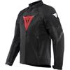 Dainese - Air Graphics Tex Jacket, Giacca Moto Estiva, Ventilata e Leggera, con Protettori Morbidi su Spalle e Gomiti, Man, Nero/Diamante Rosso, 52